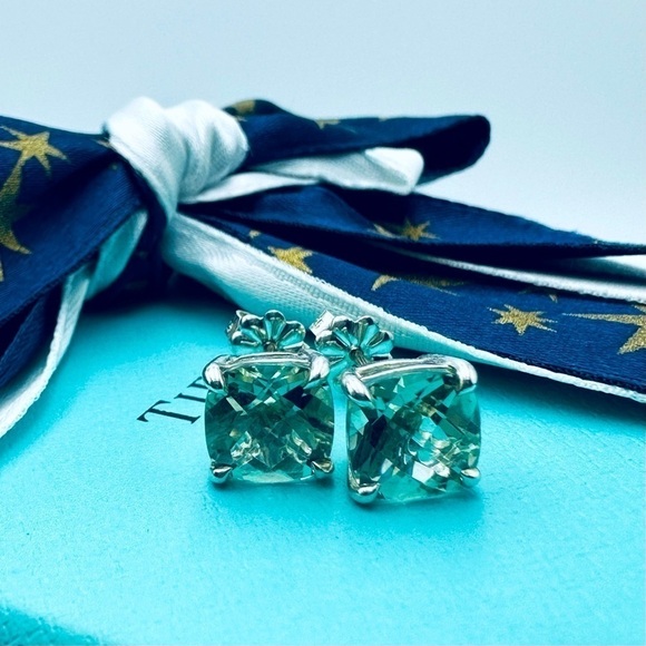 Tiffany & Co. Prasiolite Sparkler Earrings in Sterling Silver with Box - Picture 3 of 11
